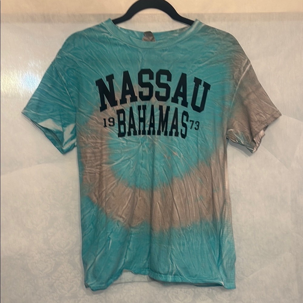 Gildan Medium Sky Blue Women’s (Unisex) Tie-Dye Tee